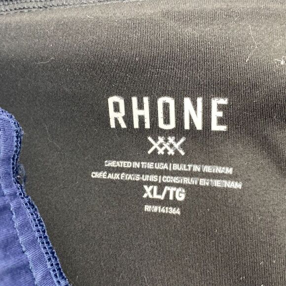 Rhone Mens Spar Tactel Joggers Navy XL Zip Pocket Drawstring - Picture 13 of 16